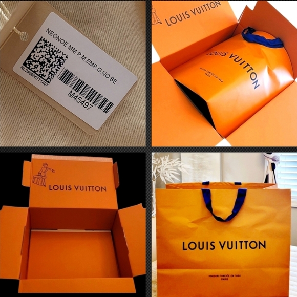 Louis Vuitton | NéoNoé | Bicolor Monogram Empreinte Leather Bucket Bag | NWT - Picture 16 of 16